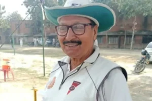 The umpire shot in the middle of the match