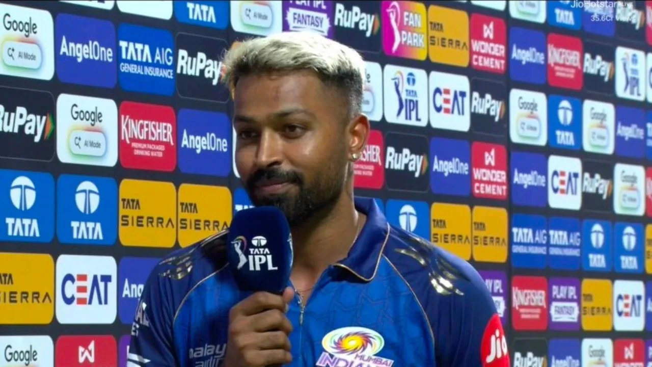 Hardik Pandya happy after MI