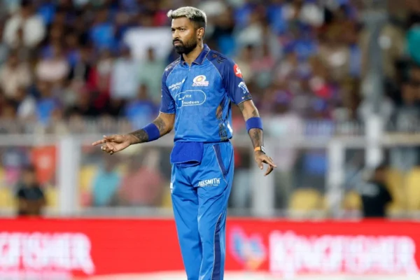 Excellent landing by Hardik Pandya